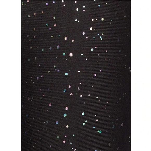 Beyond Yoga High Waisted Alloy Ombre Midi Legging Black Iridescent Speckle Large - Picture 13 of 15